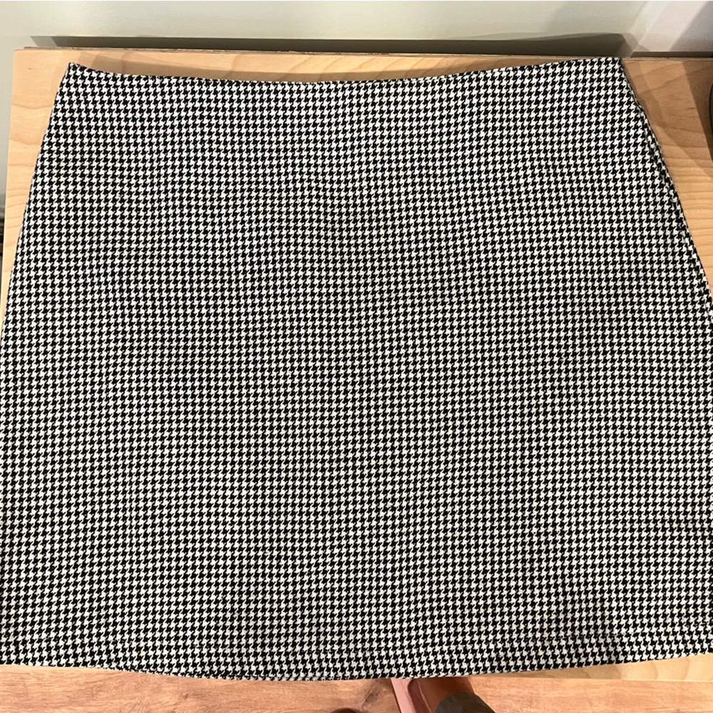 Shein houndstooth mini skirt